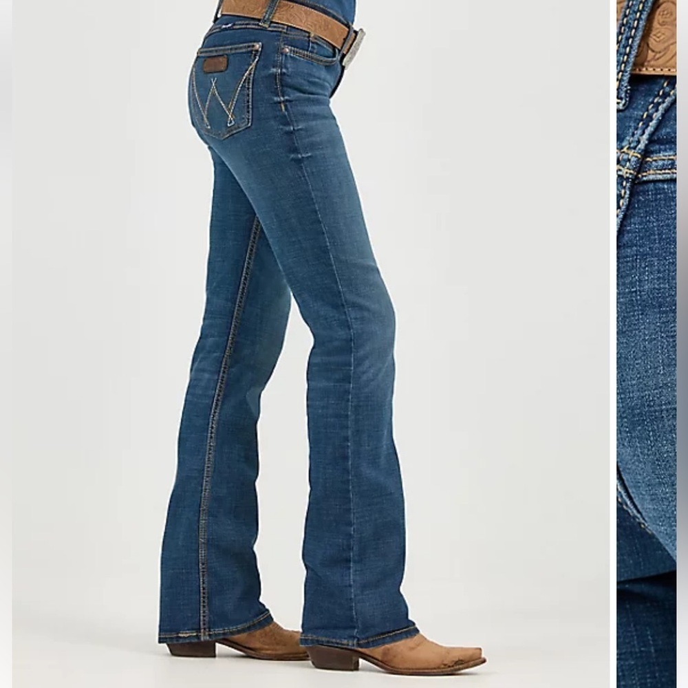 Wrangler Retro Mae Mid-rise Bootcut Jeans Size 11 - Picture 4 of 10